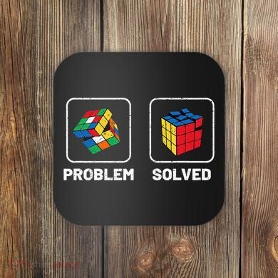 Competitive Puzzle Cube Problem Solved Speed Cubing Coaster