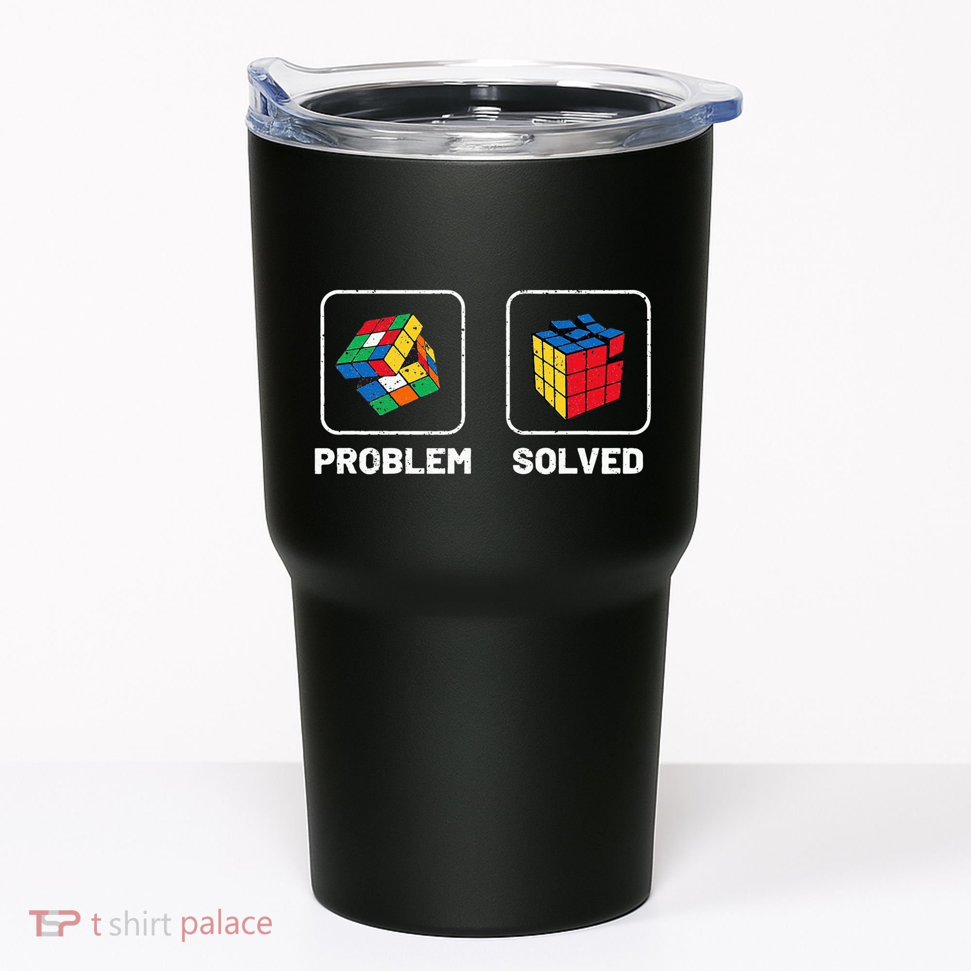 Competitive Puzzle Cube Problem Solved Speed Cubing Tumbler