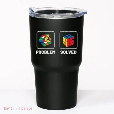 Competitive Puzzle Cube Problem Solved Speed Cubing Tumbler