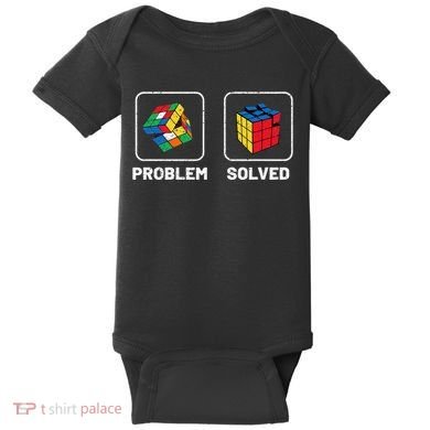 Competitive Puzzle Cube Problem Solved Speed Cubing Baby Bodysuit