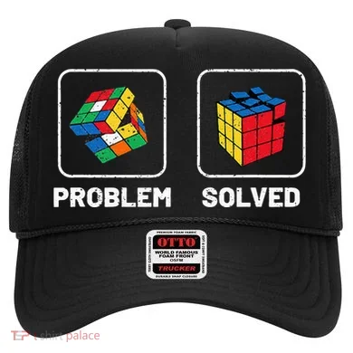 Competitive Puzzle Cube Problem Solved Speed Cubing Hat