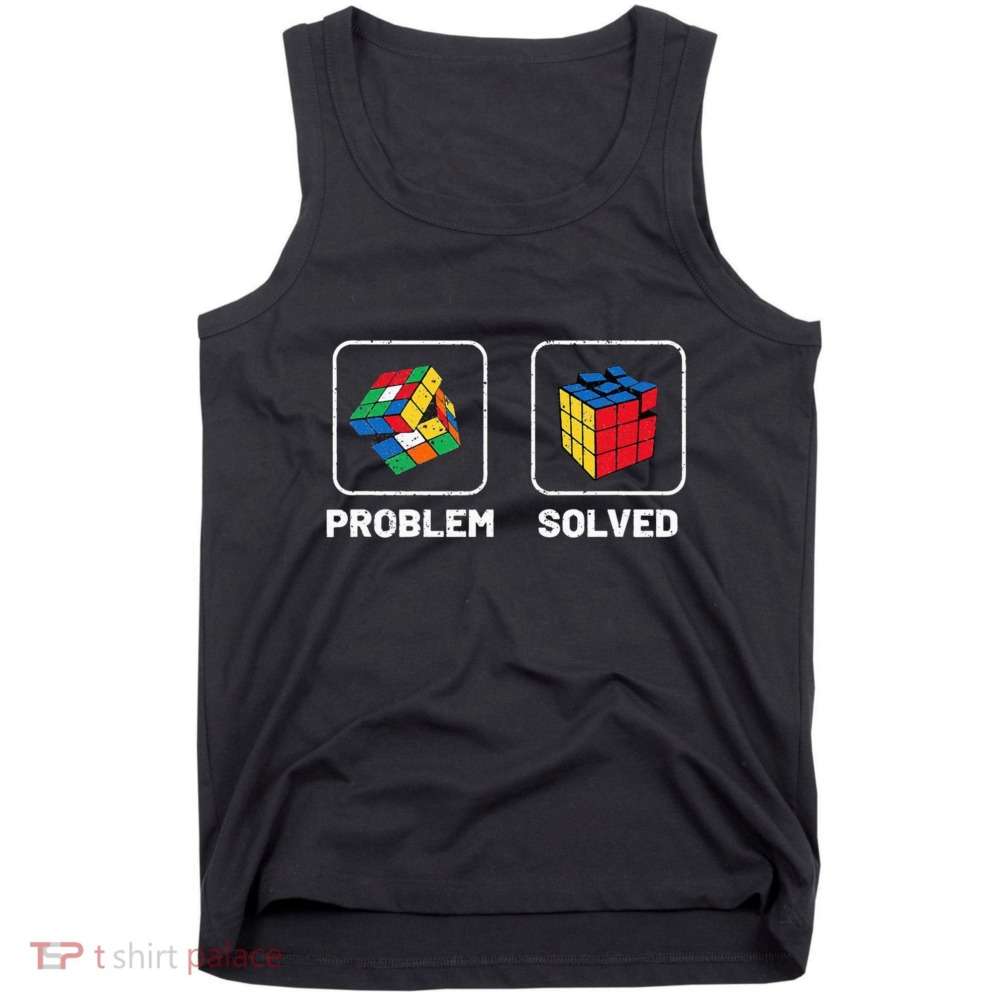 Competitive Puzzle Cube Problem Solved Speed Cubing Tank Top