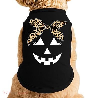 Cheetah Pumpkin Cute Halloween Doggie Tank