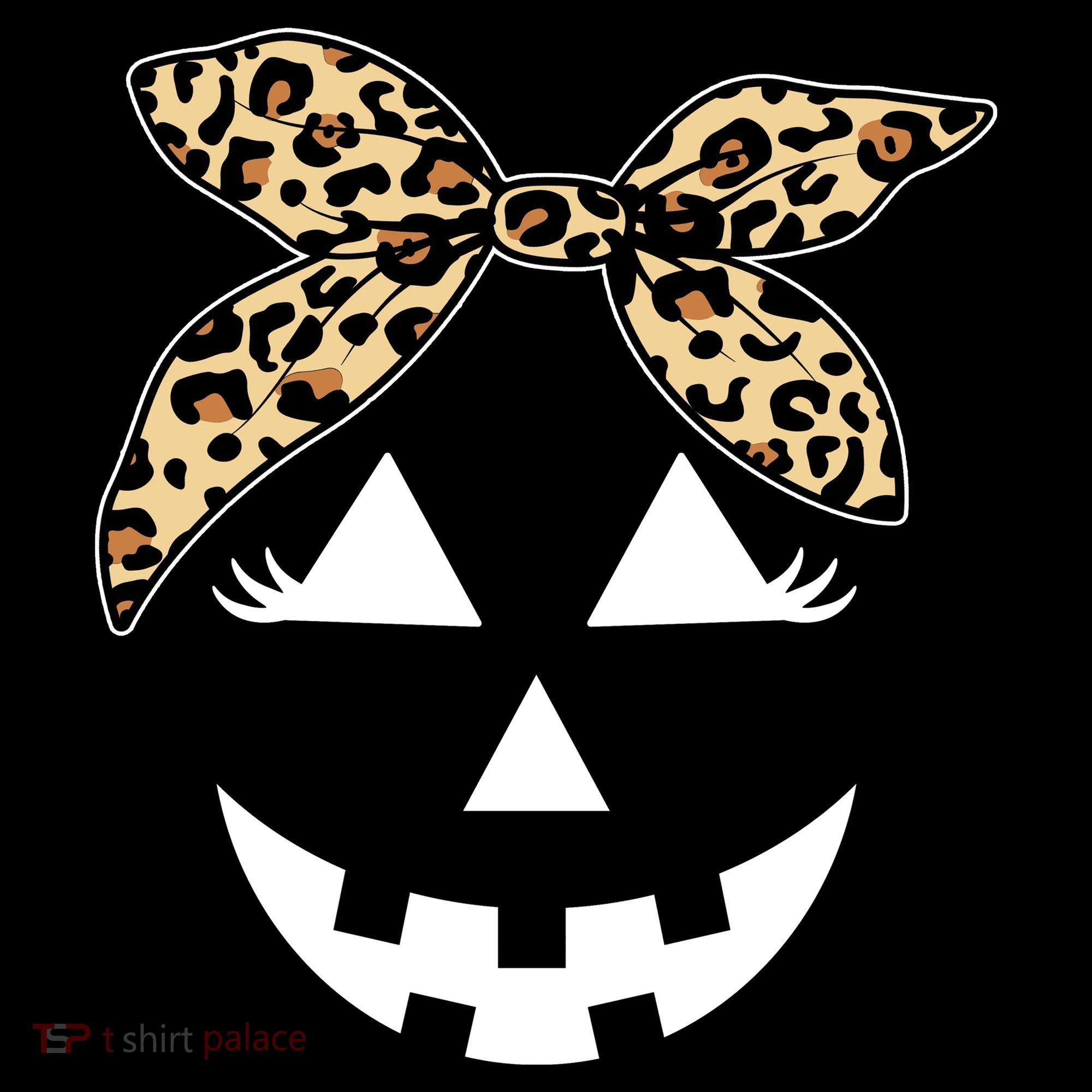 Cheetah Pumpkin Cute Halloween USA-Made Doggie Bandana