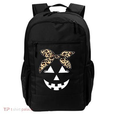 Cheetah Pumpkin Cute Halloween Backpack