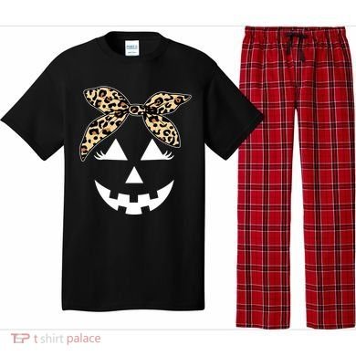 Cheetah Pumpkin Cute Halloween Pajama Set