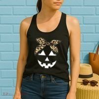 Cheetah Pumpkin Cute Halloween Women's Tank Top thumb 2