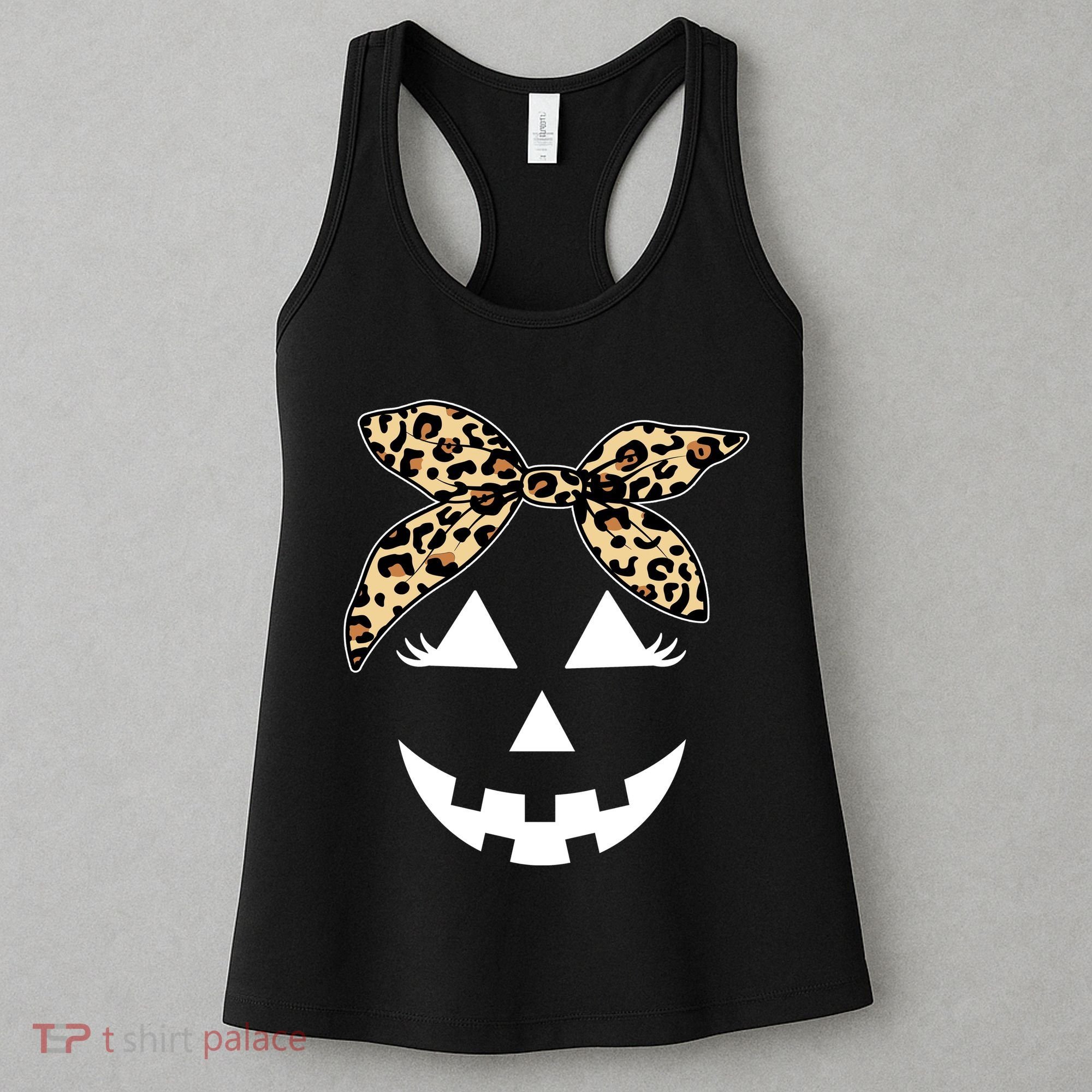 Cheetah Pumpkin Cute Halloween Women's Tank Top