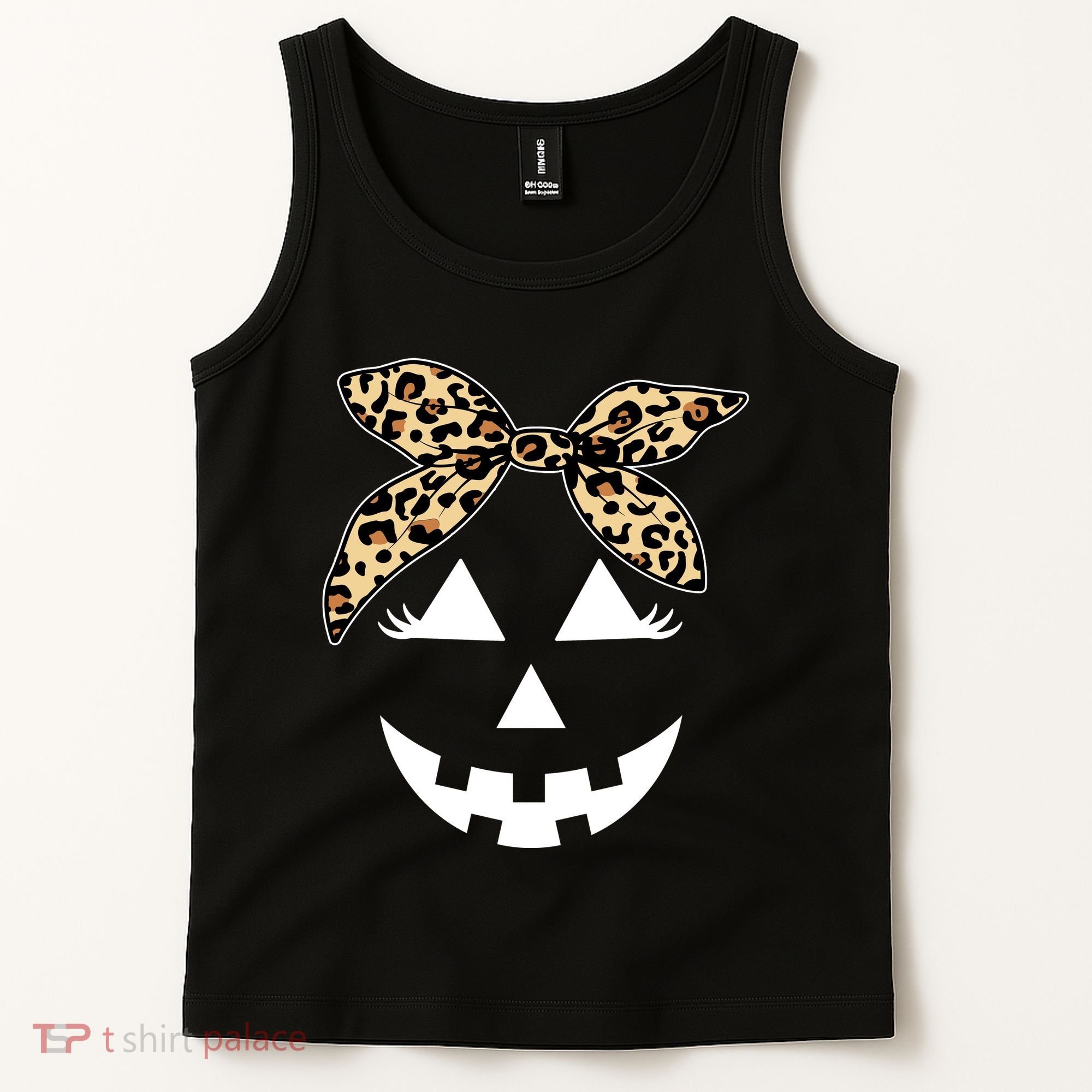 Cheetah Pumpkin Cute Halloween Tank Top