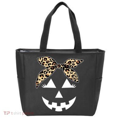Cheetah Pumpkin Cute Halloween Tote Bag