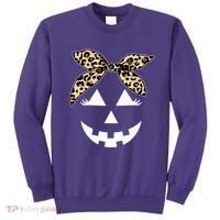 Cheetah Pumpkin Cute Halloween Sweatshirt thumb 0