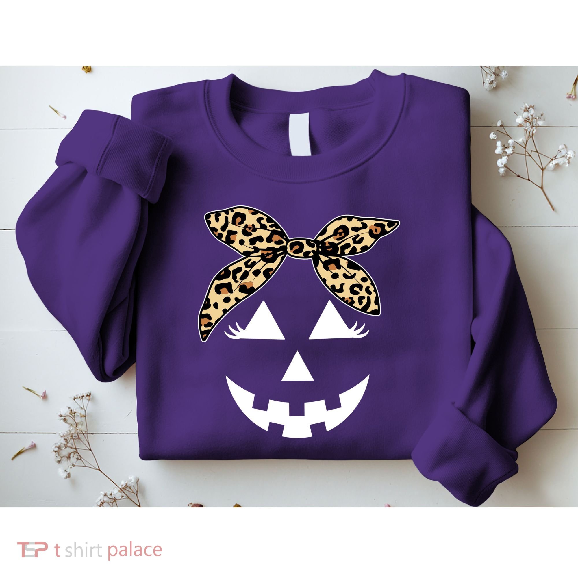 Cheetah Pumpkin Cute Halloween Sweatshirt