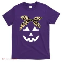 Cheetah Pumpkin Cute Halloween T-Shirt thumb 0
