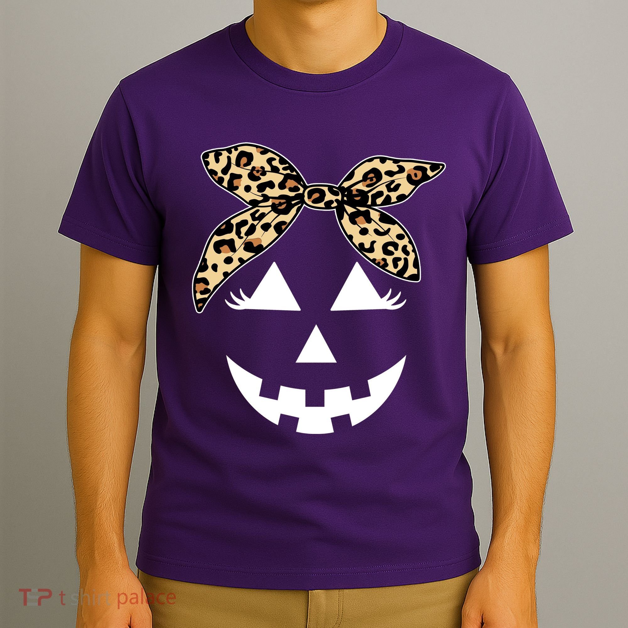 Cheetah Pumpkin Cute Halloween T-Shirt