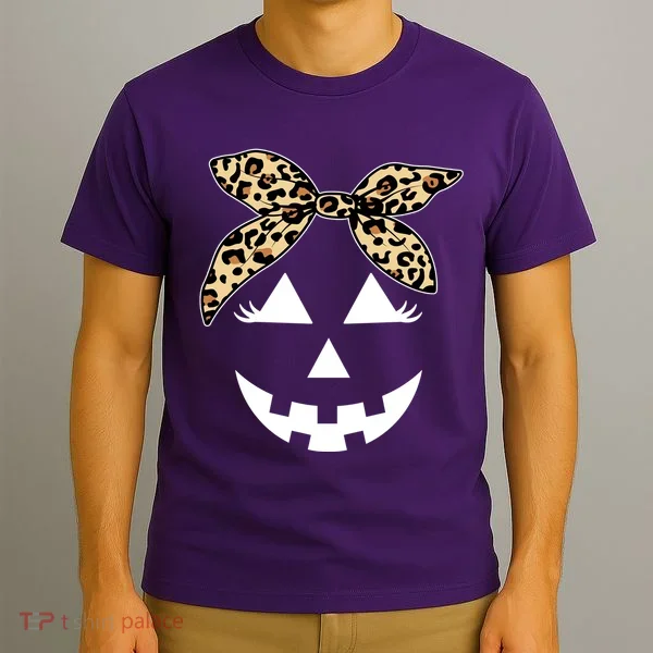 Cheetah Pumpkin Cute Halloween T-Shirt