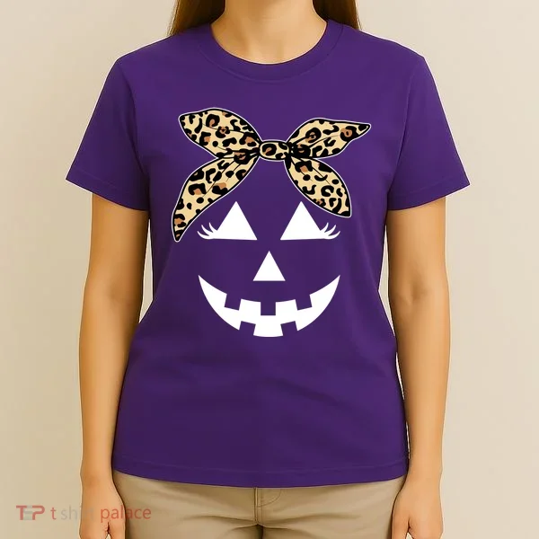 Cheetah Pumpkin Cute Halloween T-Shirt