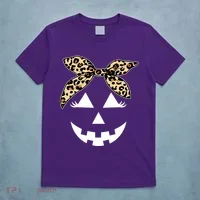 Cheetah Pumpkin Cute Halloween T-Shirt thumb 5