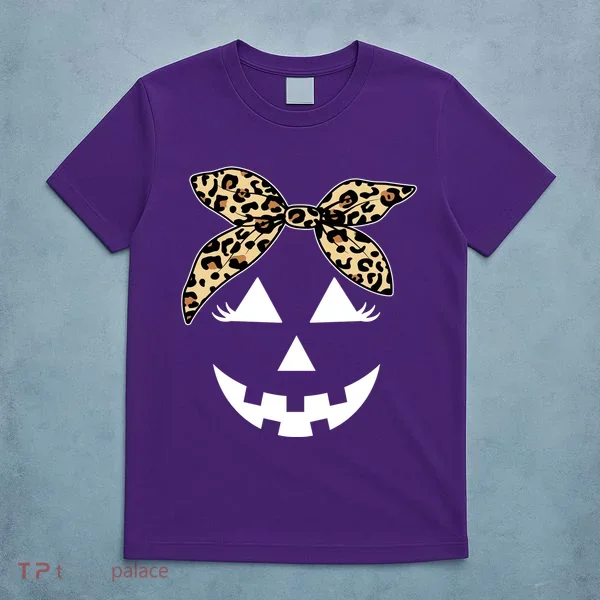 Cheetah Pumpkin Cute Halloween T-Shirt