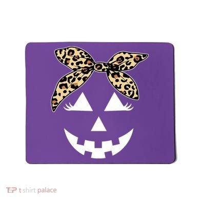 Cheetah Pumpkin Cute Halloween Mousepad