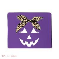 Cheetah Pumpkin Cute Halloween Mousepad thumb 0