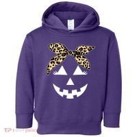 Cheetah Pumpkin Cute Halloween Toddler Hoodie thumb 0