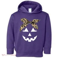 Cheetah Pumpkin Cute Halloween Toddler Hoodie thumb 0