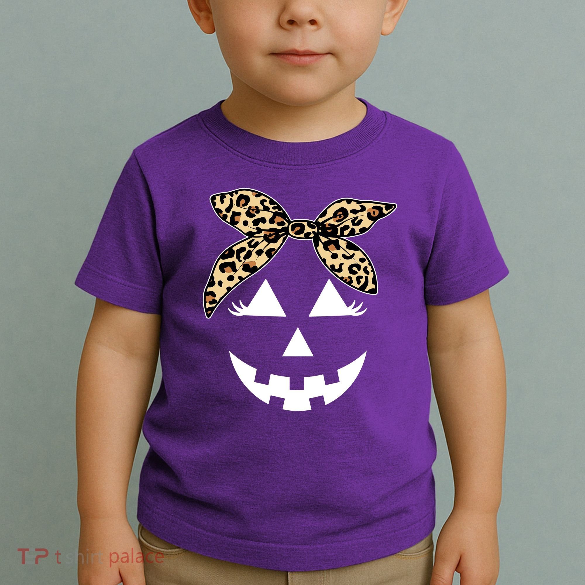 Cheetah Pumpkin Cute Halloween Toddler T-Shirt