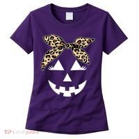Cheetah Pumpkin Cute Halloween Women's T-Shirt thumb 0