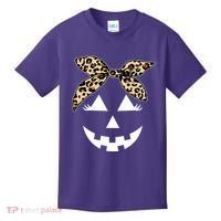 Cheetah Pumpkin Cute Halloween Kids T-Shirt thumb 0