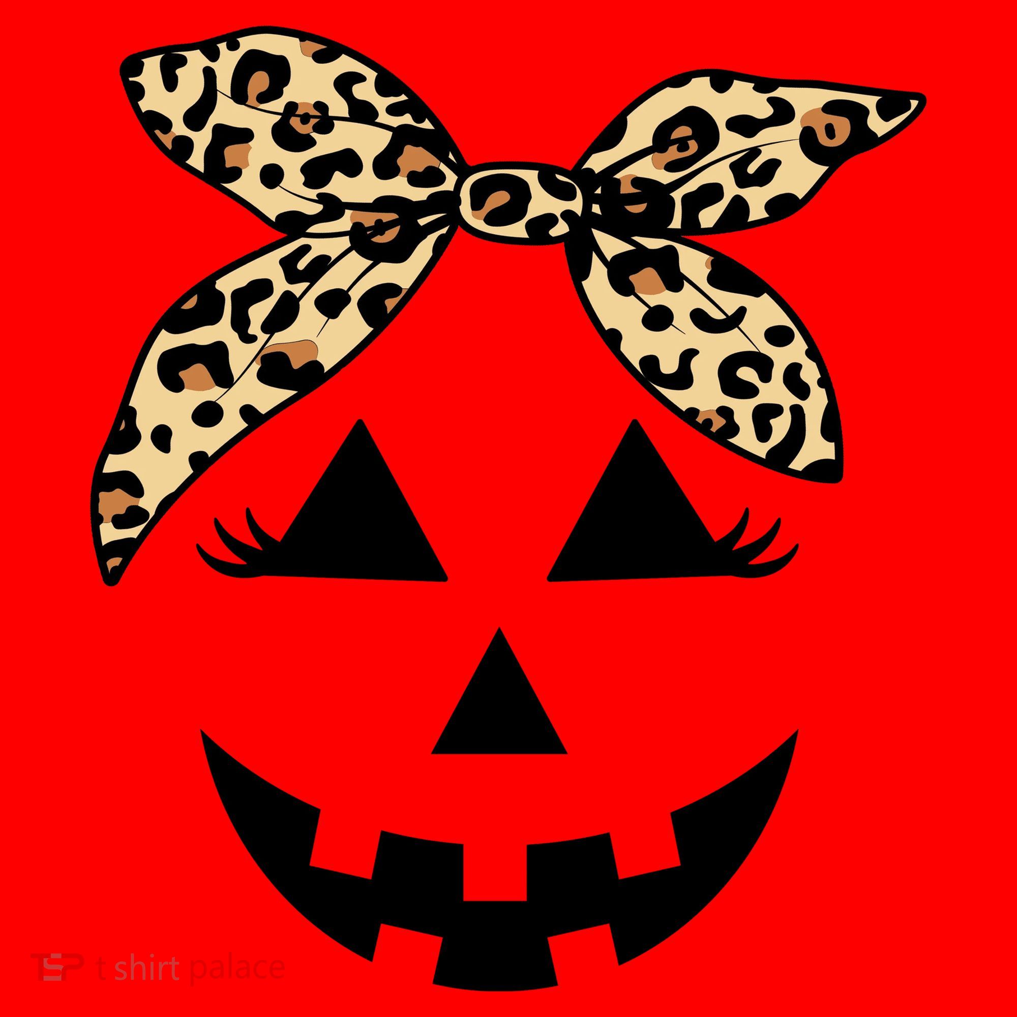 Cheetah Pumpkin Cute Halloween Santa Hat