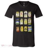 Canned Pickles Canning Season Pickle Jar Lovers V-Neck T-Shirt thumb 0