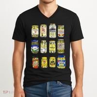 Canned Pickles Canning Season Pickle Jar Lovers V-Neck T-Shirt thumb 2