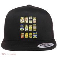 Canned Pickles Canning Season Pickle Jar Lovers Flat Bill Trucker Hat thumb 0