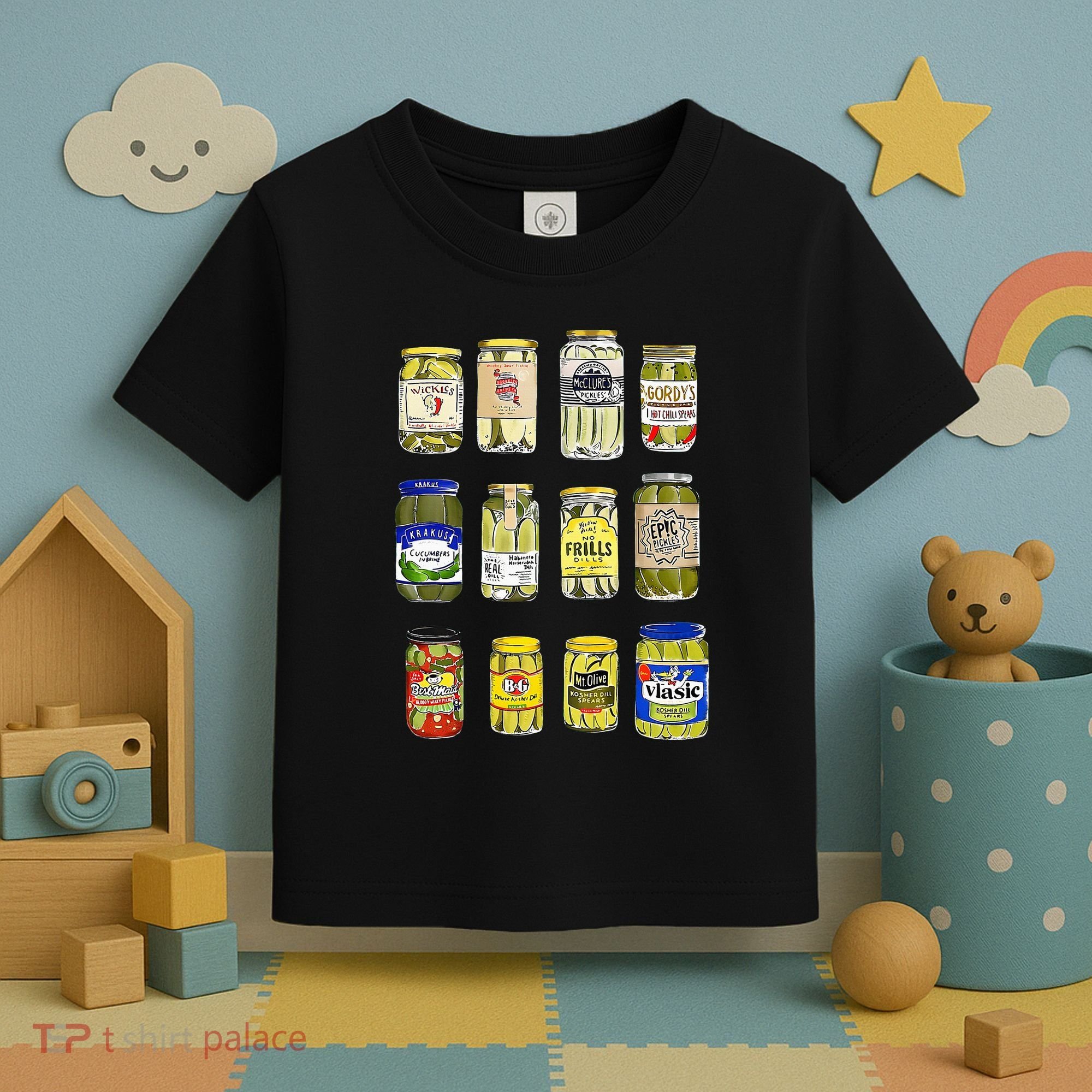Canned Pickles Canning Season Pickle Jar Lovers Toddler T-Shirt