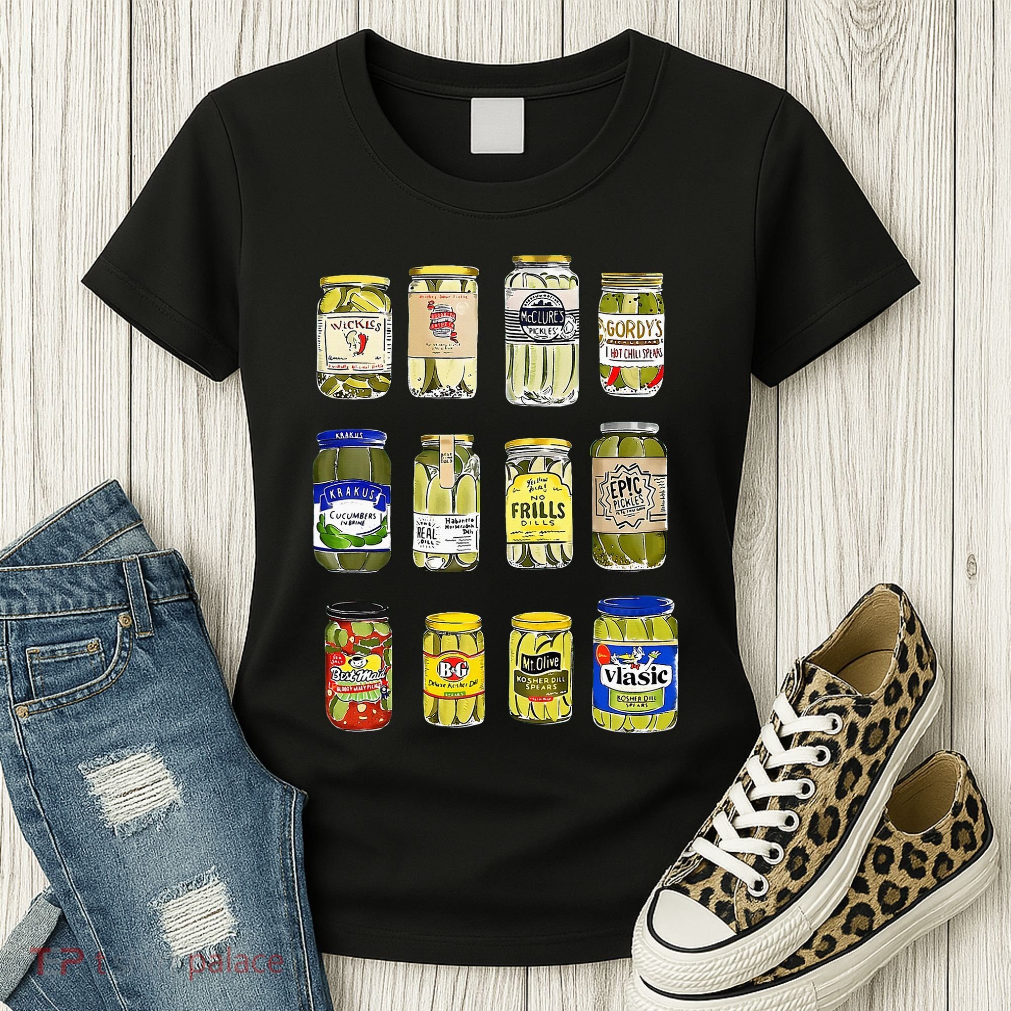 Canned Pickles Canning Season Pickle Jar Lovers Women's T-Shirt