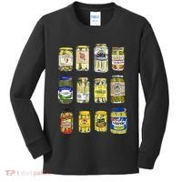 Canned Pickles Canning Season Pickle Jar Lovers Kids Long Sleeve Shirt thumb 0