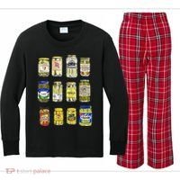 Canned Pickles Canning Season Pickle Jar Lovers Kids Long Sleeve Plaid Pajama Set thumb 0