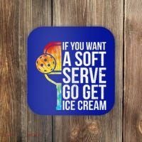 Cool Pickleball Coach Pun Funny Pickleball Gift Coaster thumb 0