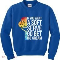 Cool Pickleball Coach Pun Funny Pickleball Gift Kids Sweatshirt thumb 0