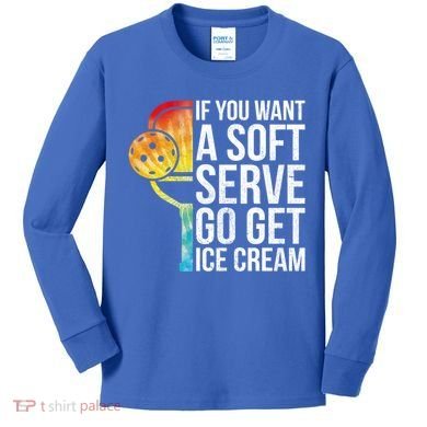Cool Pickleball Coach Pun Funny Pickleball Gift Kids Long Sleeve Shirt