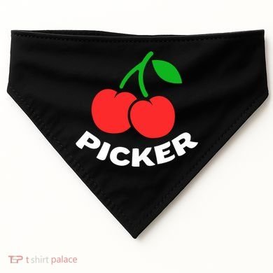 Cherry Picker Cherries Fruit Picking USA-Made Doggie Bandana