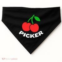 Cherry Picker Cherries Fruit Picking USA-Made Doggie Bandana thumb 0