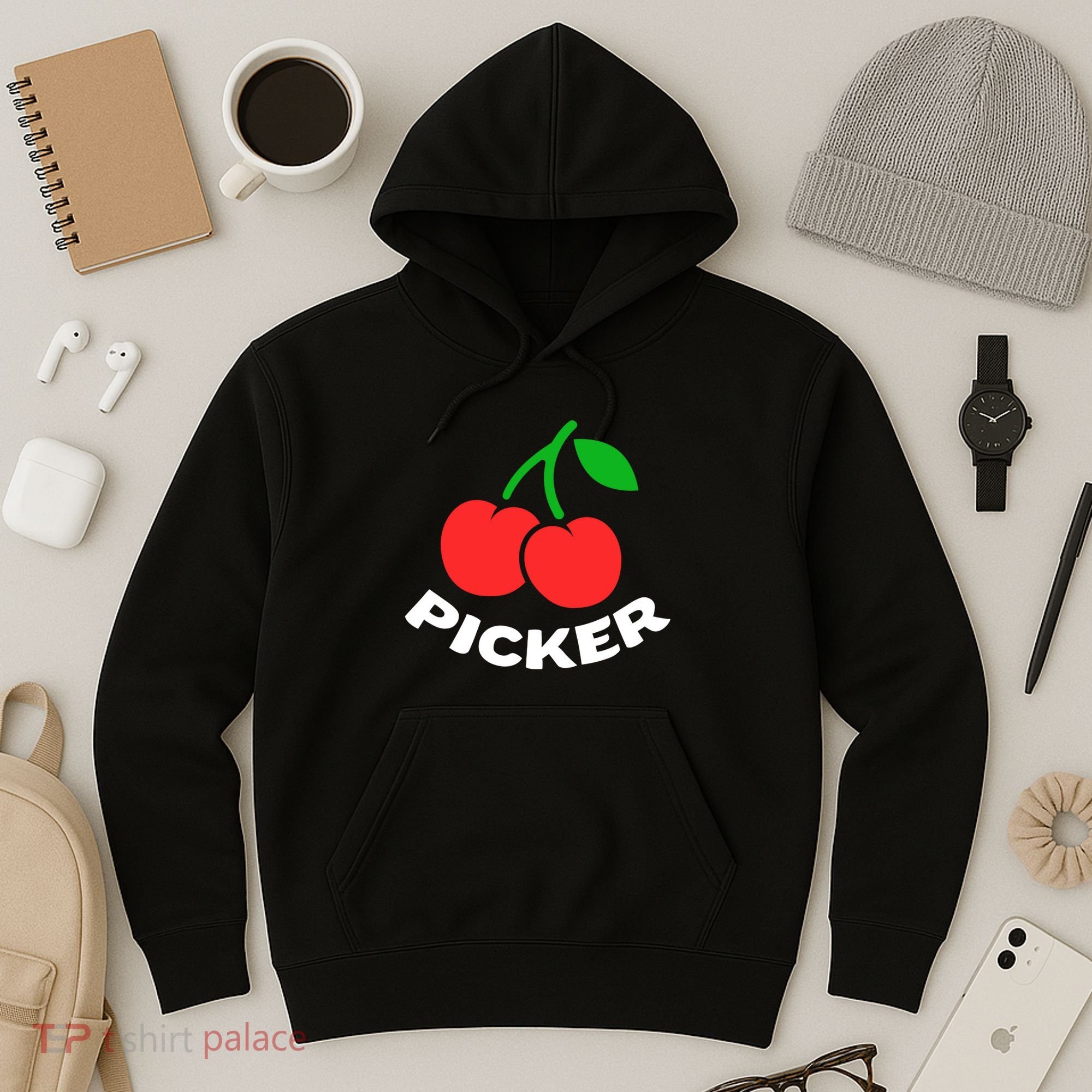 Cherry Picker Cherries Fruit Picking Hoodie