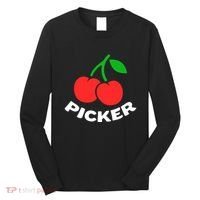Cherry Picker Cherries Fruit Picking Long Sleeve Shirt thumb 0