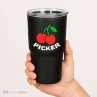 Cherry Picker Cherries Fruit Picking Tumbler thumb 2