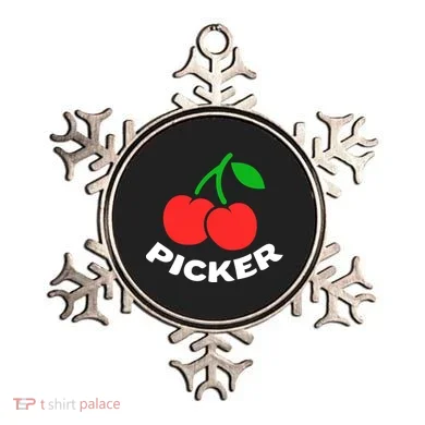 Cherry Picker Cherries Fruit Picking Ornament