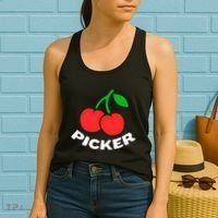 Cherry Picker Cherries Fruit Picking Women's Tank Top thumb 2