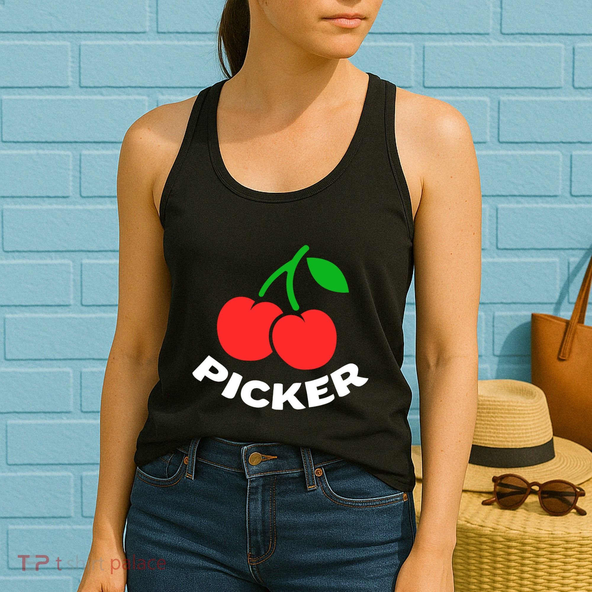 Cherry Picker Cherries Fruit Picking Women's Tank Top