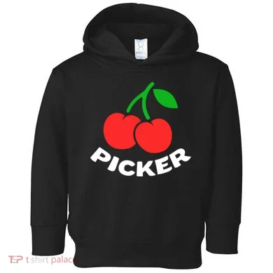 Cherry Picker Cherries Fruit Picking Toddler Hoodie