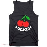 Cherry Picker Cherries Fruit Picking Tank Top thumb 0